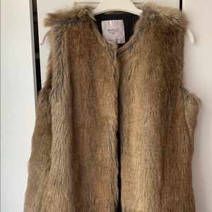 Faux Fur Vest Zara / Very Good Condition